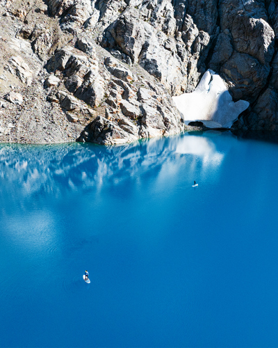 Some destinations can only be reached by helicopter, and Lago Catedral is one of them. A remote, sap